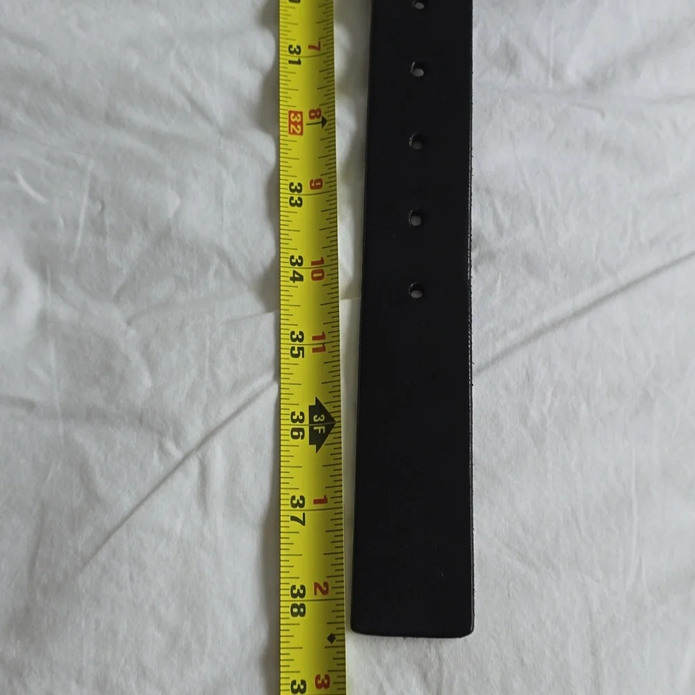 Linea Pelle Black and Gold Chain Belt Size  Medium